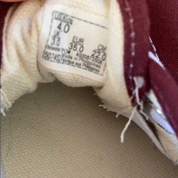 Vans Red Authentic Elastic Lace Slip on - Picture 9 of 10